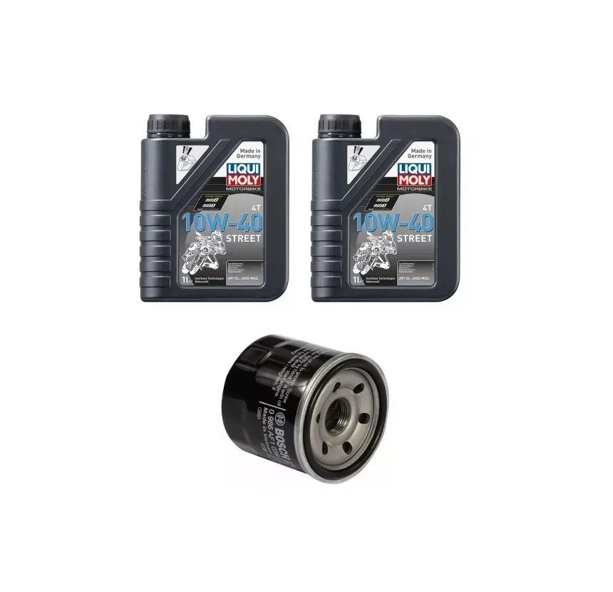 Kit Mantención 2L Liqui-moly Sintético 10w40 + Filtro Bosch