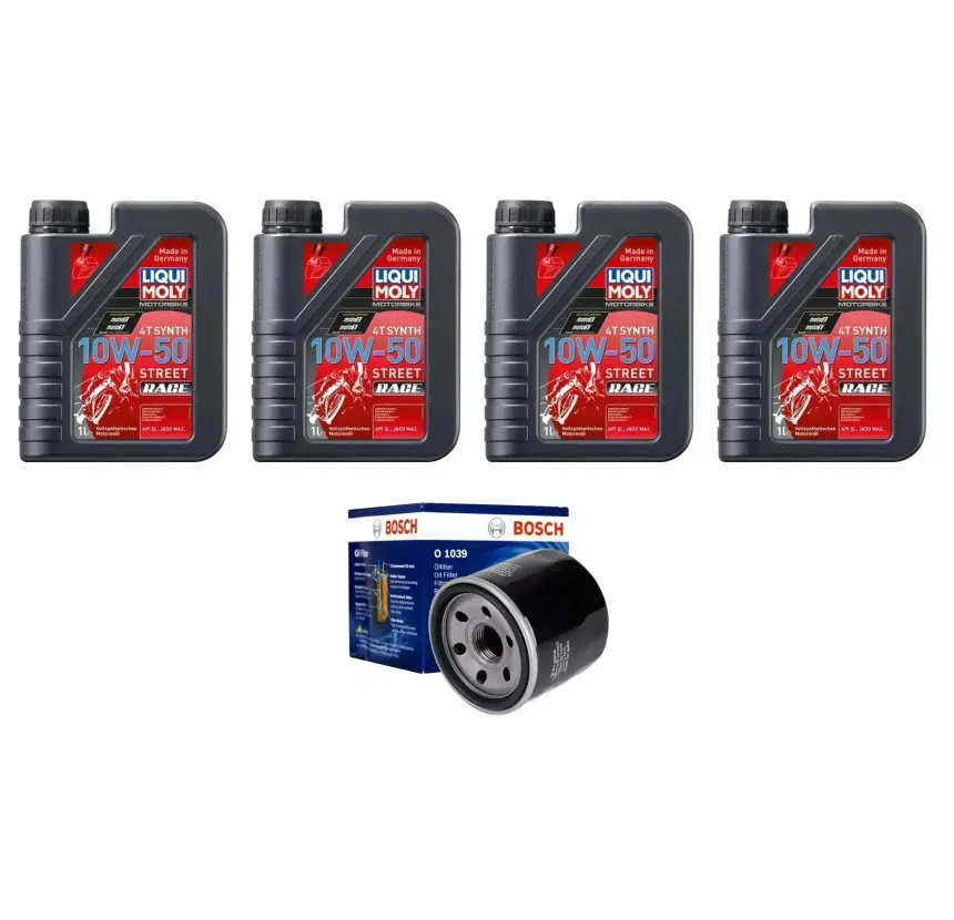 Kit Mantención 4L Liqui-moly Full Sintético 10w50 + Filtro Bosch