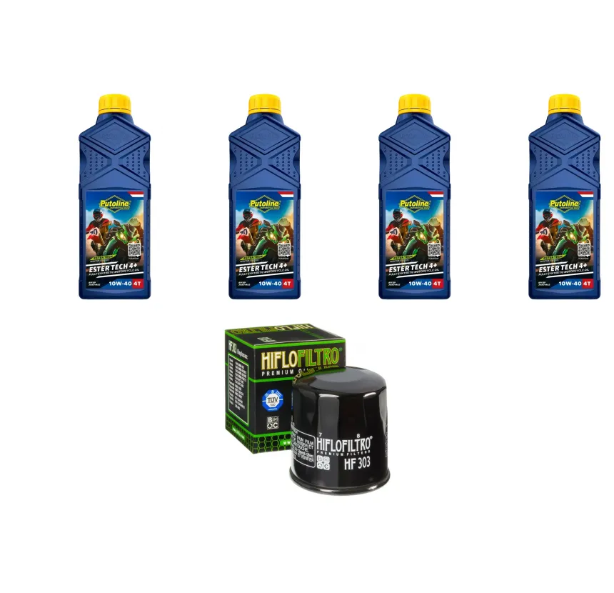 Kit Mantención 4L Putoline Full Sintético 10w40 + Filtro K&N