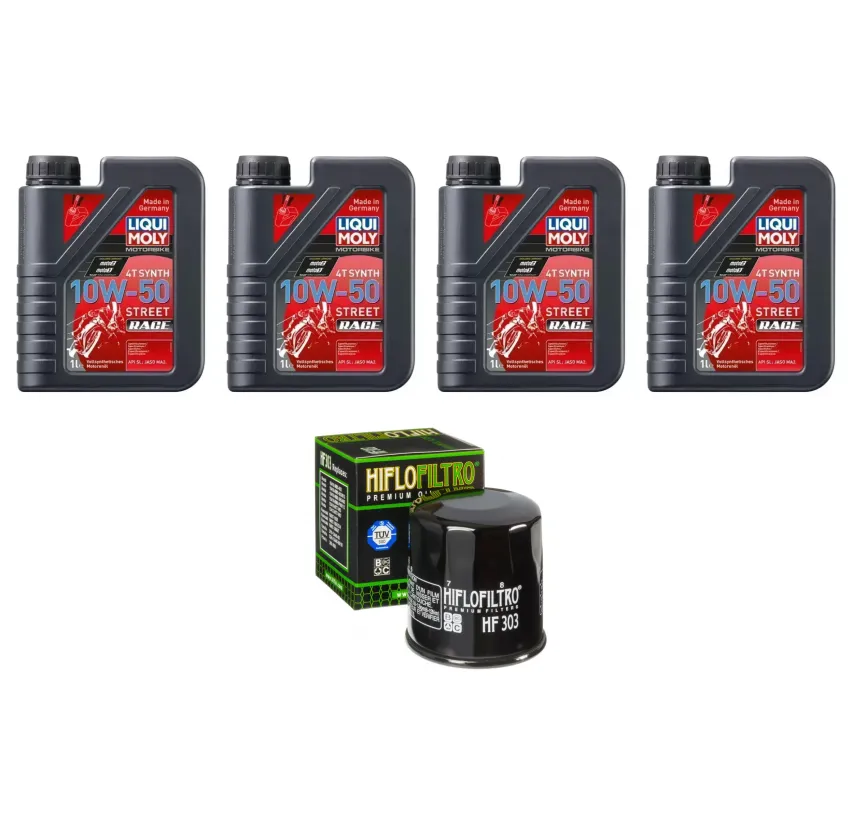 Kit Mantención 4L Liqui-moly Full Sintético 10w50 + Filtro K&N