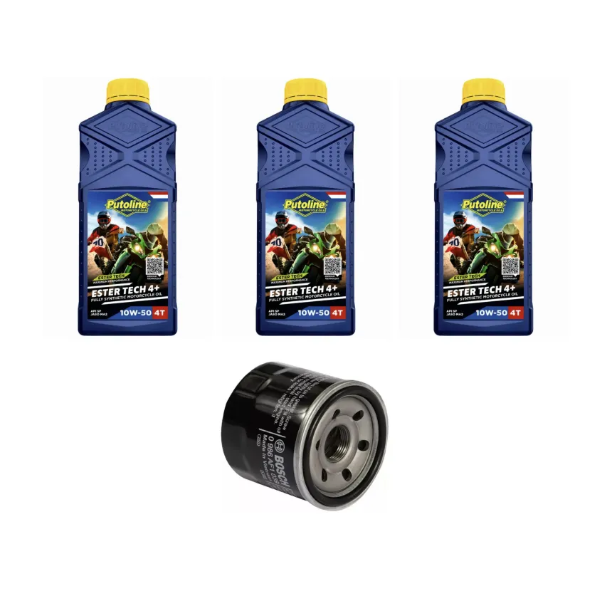 Kit Mantención 3L Putoline Full Sintético 10w50 + Filtro