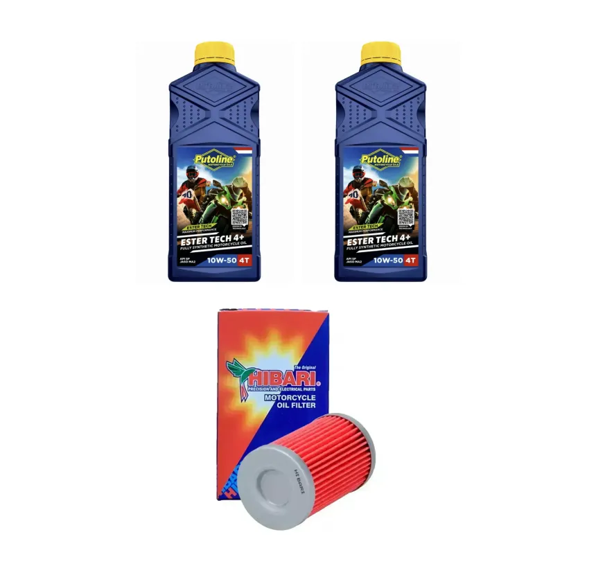 Kit Mantención 2L Putoline Full Sintético 10w50 + Filtro Hibari