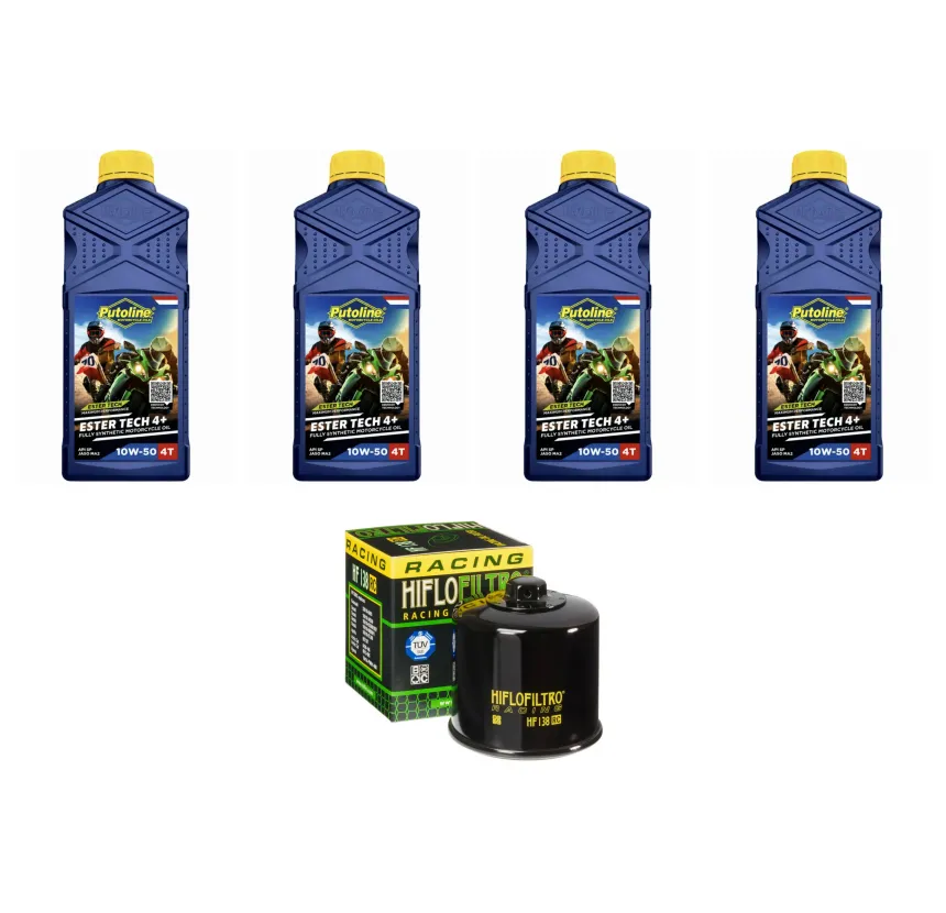 Kit Mantención 4L Putoline Full Sintético 10w50 + Filtro K&N