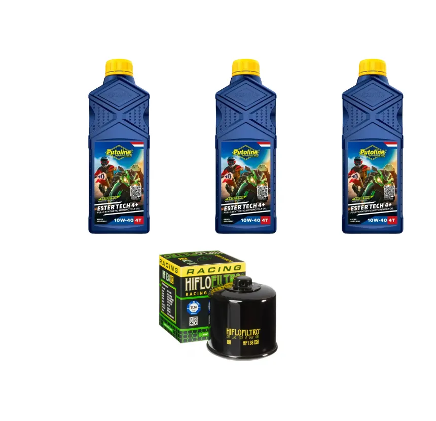 Kit Mantención 3L Putoline Full Sintético 10w40 + Filtro K&N