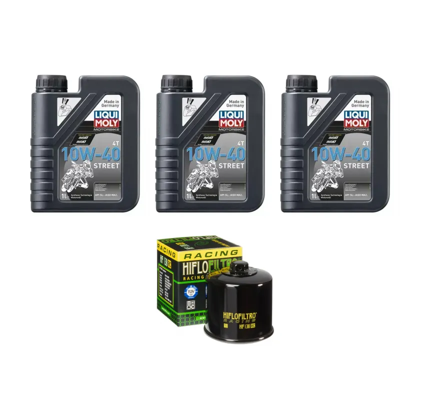 Kit Mantención 3L Liqui-moly Sintético 10w40 + Filtro K&N