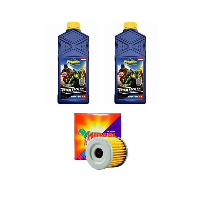 Kit Mantención 2L Putoline Full Sintético 10w50 + Filtro Hibari