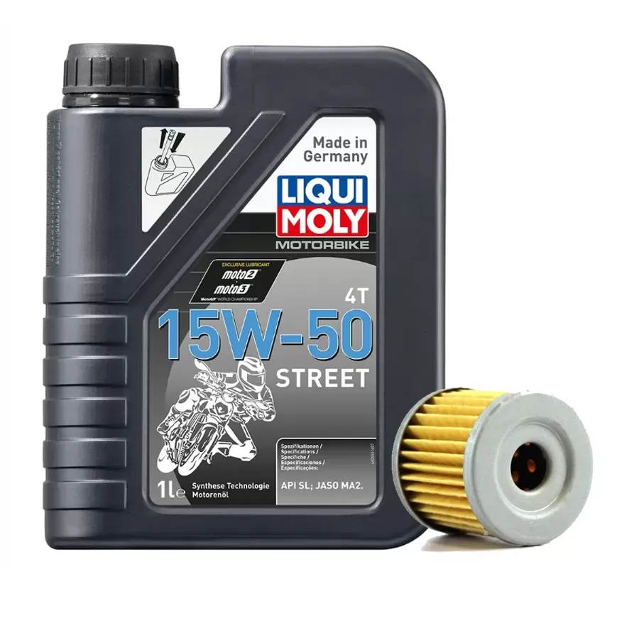 Kit Mantención Liqui-moly Sintético 15w50 + Filtro Hibari