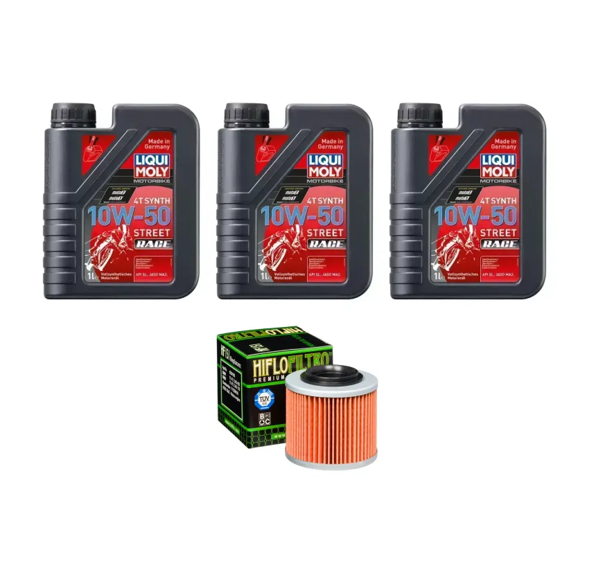 Kit Mantención 3L Liqui-moly Full Sintético 10w50 + Filtro