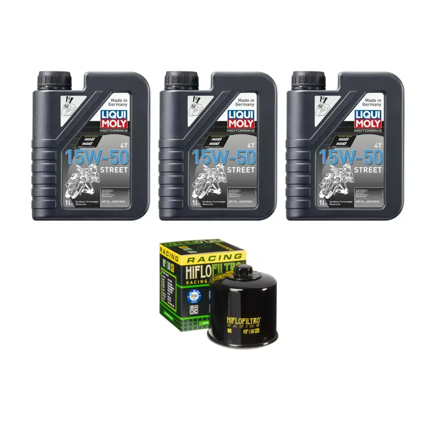 Kit Mantención 3L Liqui-moly Sintético 15w50 + Filtro K&N