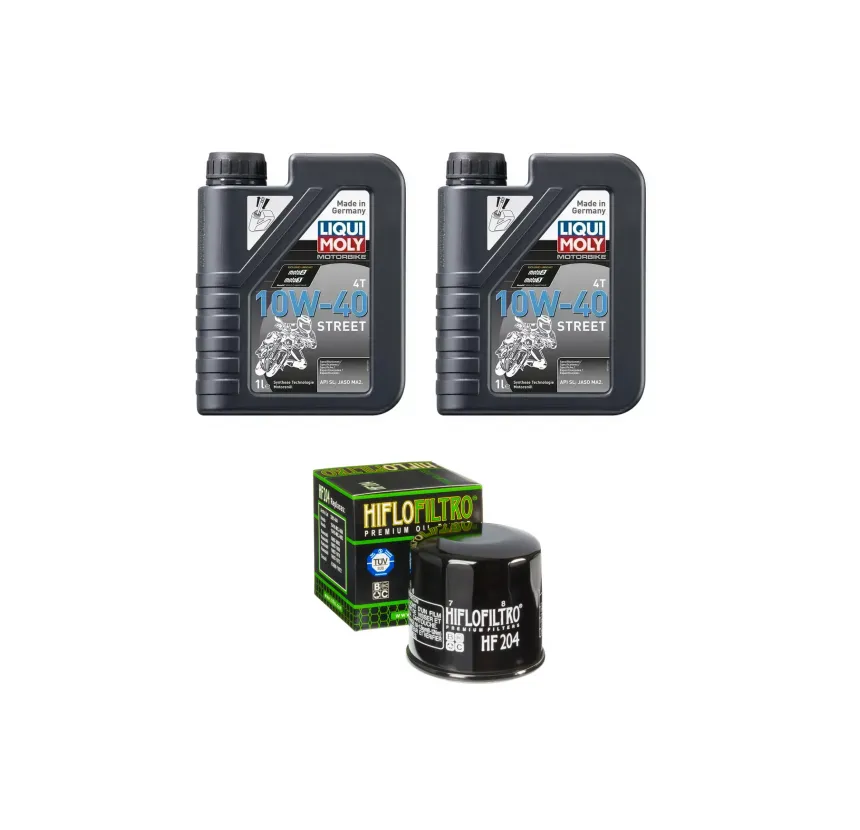 Kit Mantención 2L Liqui-moly Sintético 10w40 + Filtro K&N