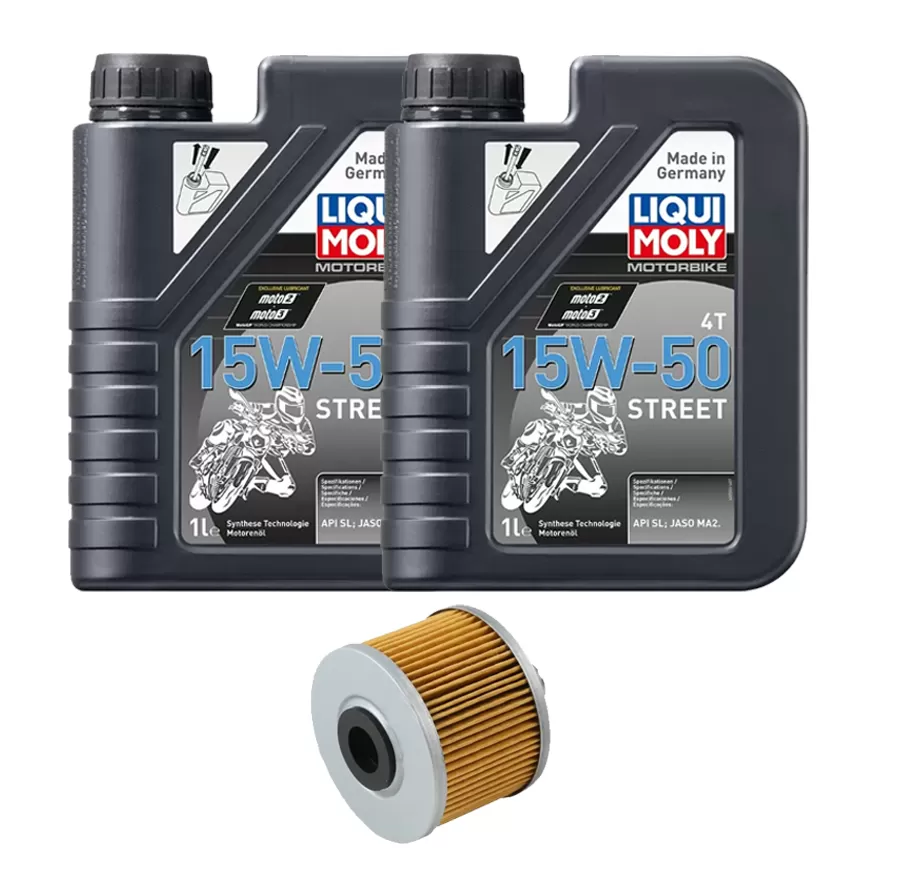 Kit Mantención 2L Liqui-moly Sintético 15w50 + Filtro Hibari