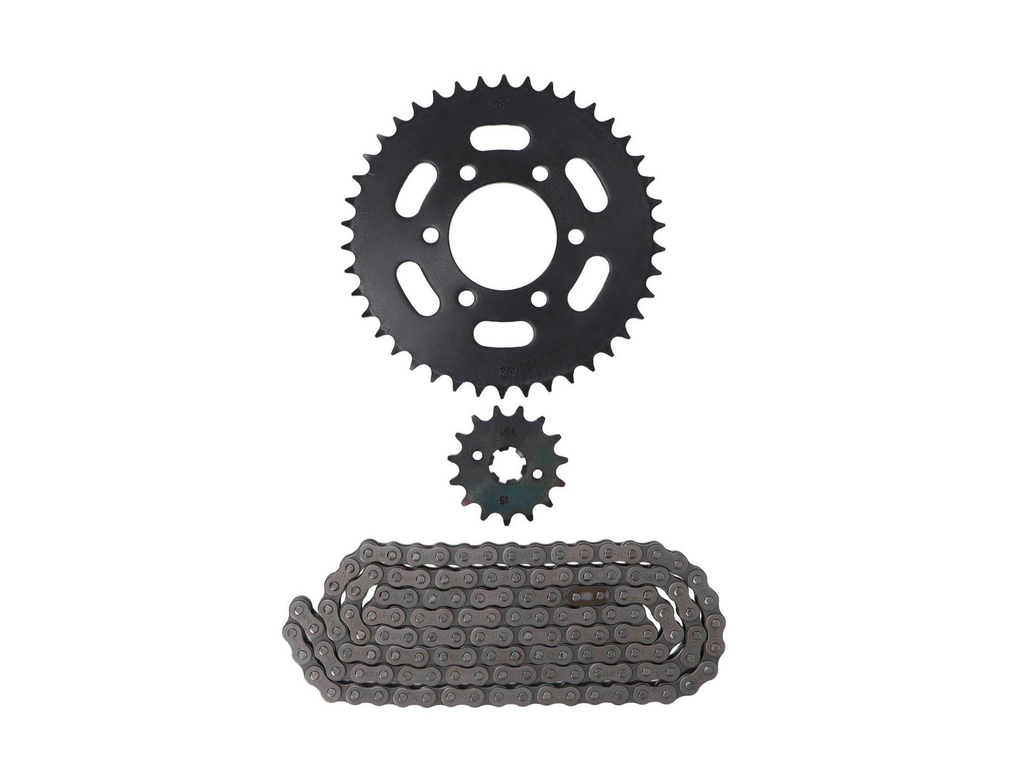 Kit Transmisión Bajaj Pulsar 180/220F (15/42) (428H-132) 6 Pernos