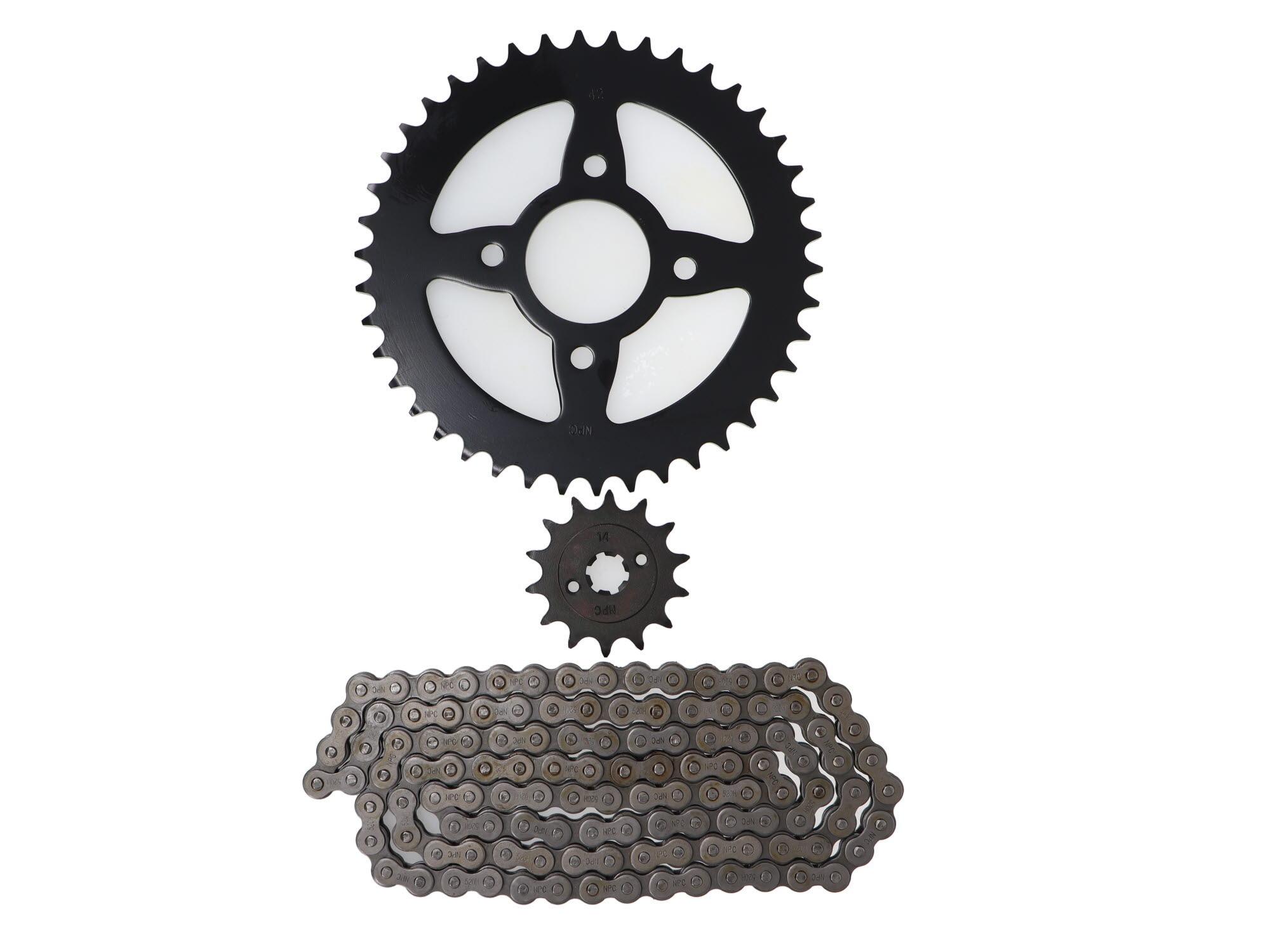Kit Transmision Ktm. Duke 200 (4 Pernos) (R) (14/42) (520Hx-120)