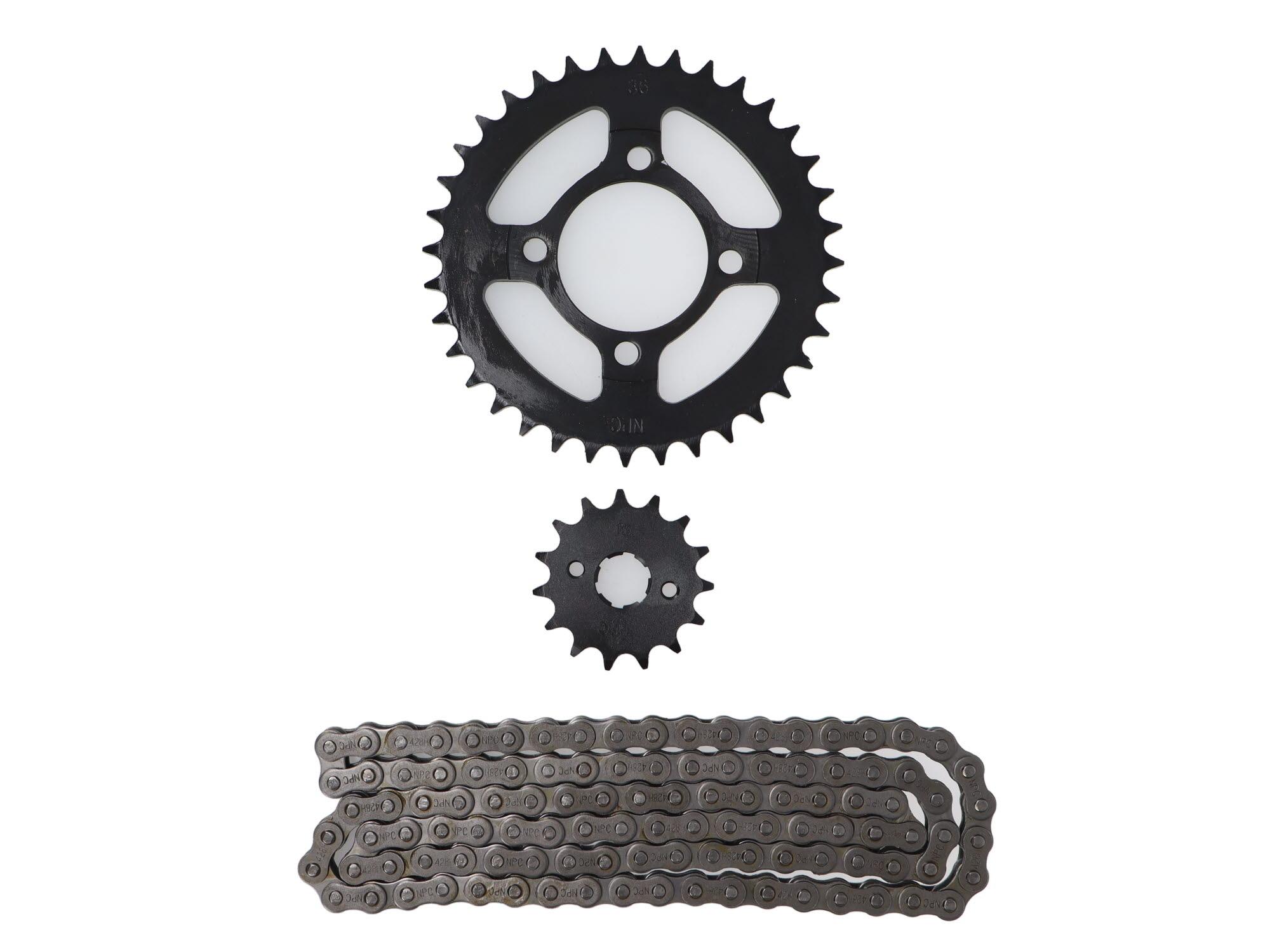 Kit Transmision Moto China R (15T-36T) (428Hx110)