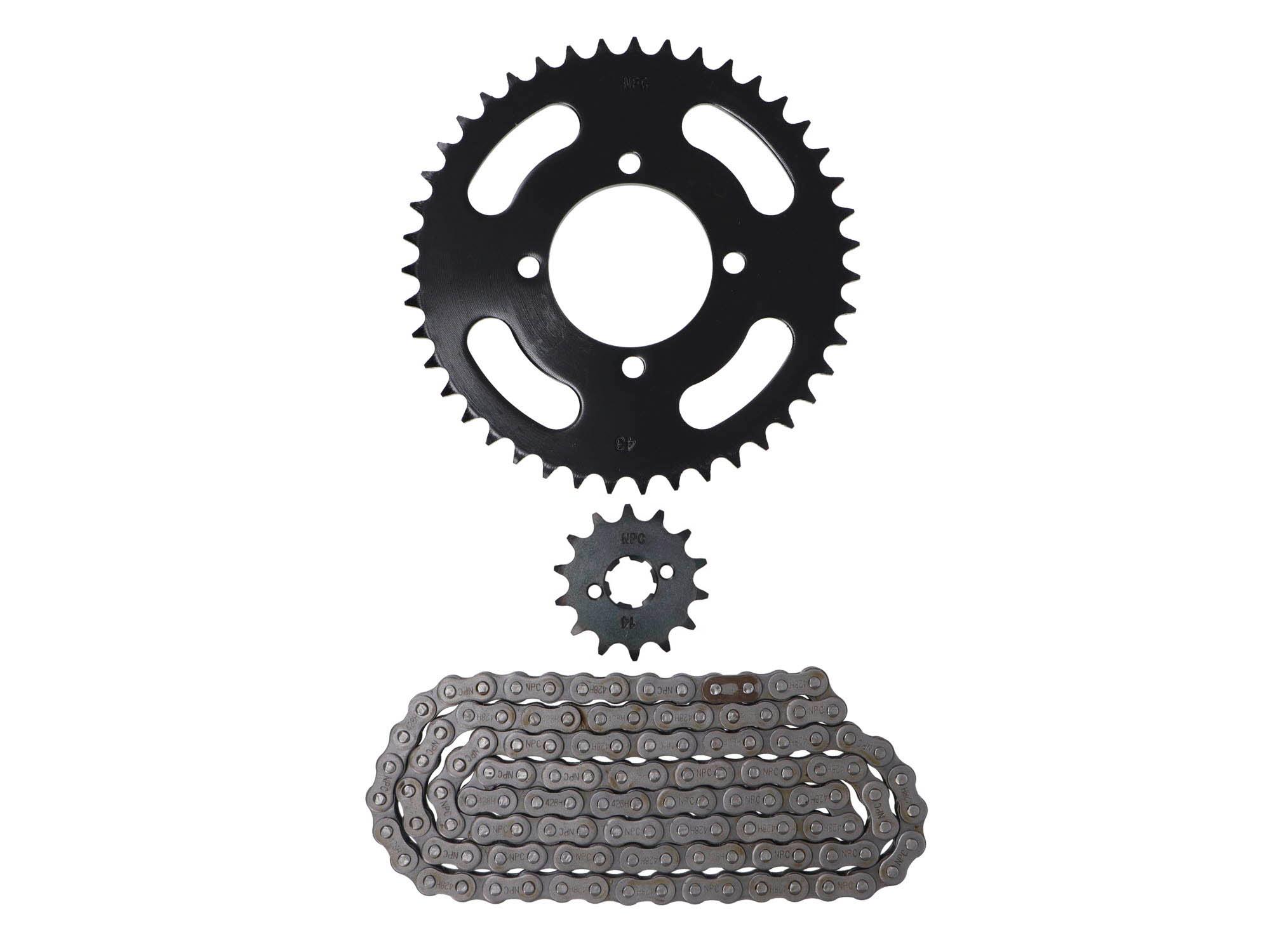 Kit Transmision Yamaha Ybr 125D (14/43) (428Hx-120)