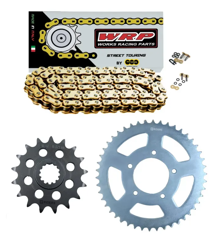 Kit de arrastre Benelli TNT 300 WRP ZRing Cadena Dorada +PBR