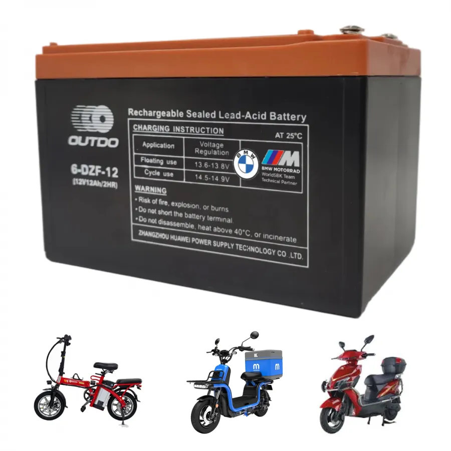 Batería moto/triciclo electrico 12v 12ah 6-DZF-12 - Outdo