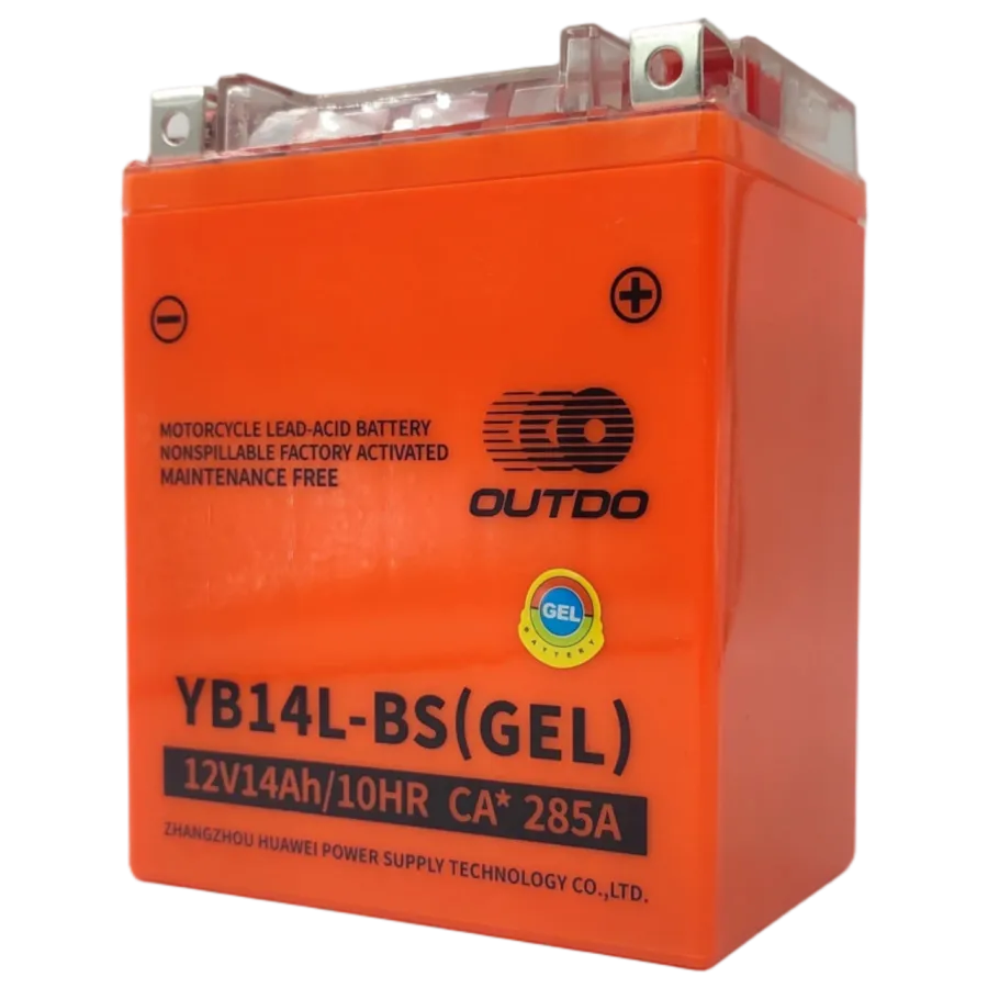 Batería de gel 12v14Ah YB14L-A2 / YTX14AHL-BS - Outdo