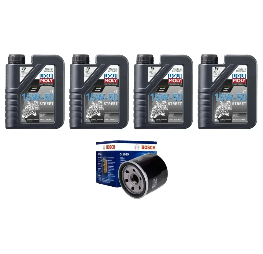 Kit Mantención 4L Liqui-moly Sintético 15w50 + Filtro