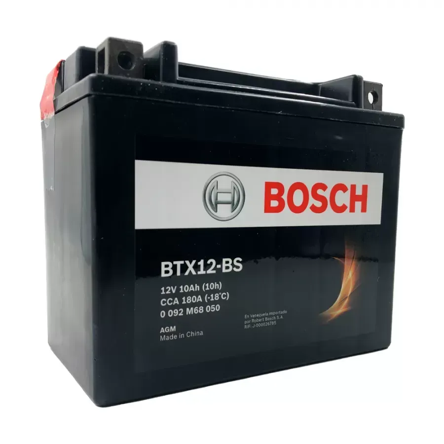 Bateria de moto Bosch 12v/10ah YTX12-BS