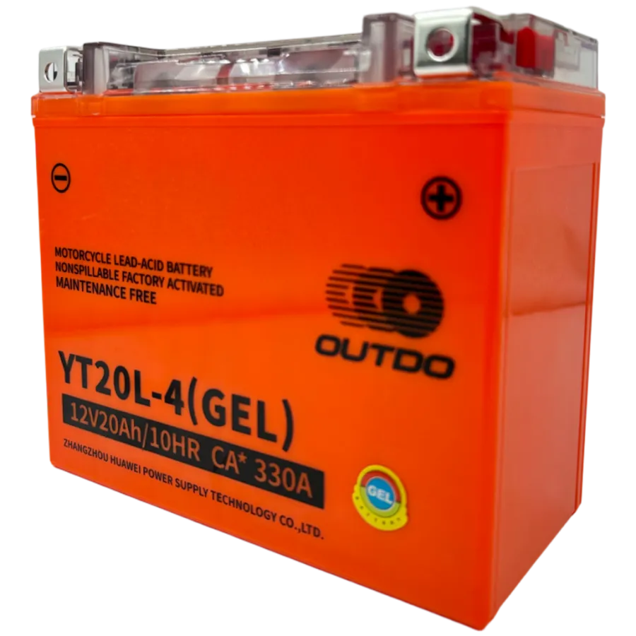 Batería de Gel 12v20Ah YT20L-4 / YTX20L-BS Outdo