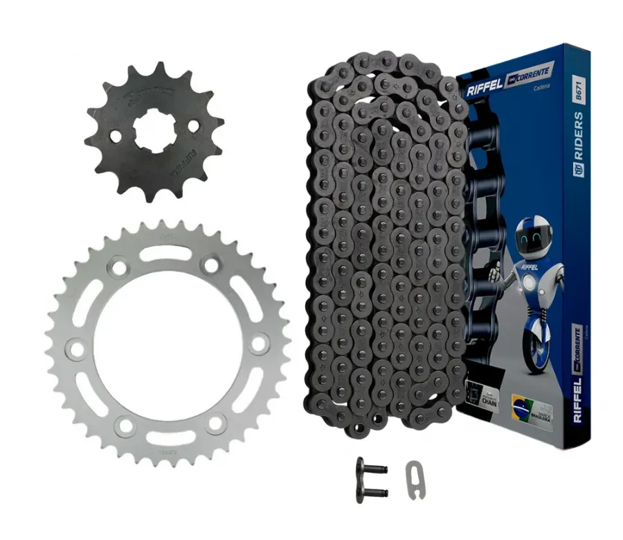 Kit Transmisión Riffel Suzuki GZ-150 45T/15Z