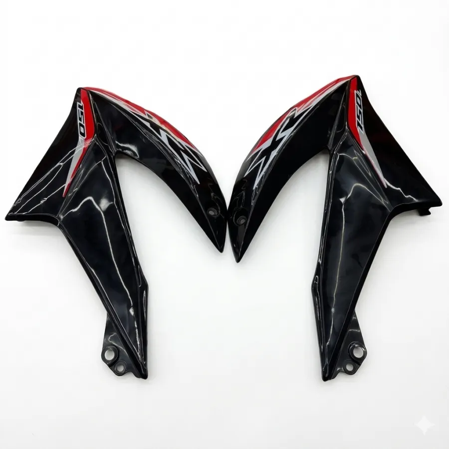 ALETAS CUBRE ESTANQUE HONDA XR-150 NEGRO