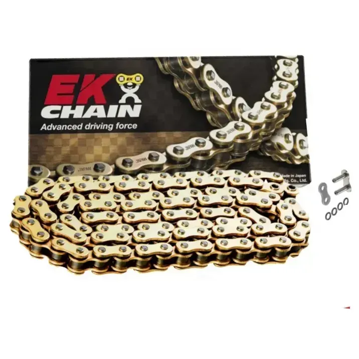 Cadena Japonesa EK 520 SRO 112L Dorada - O Ring - Clip