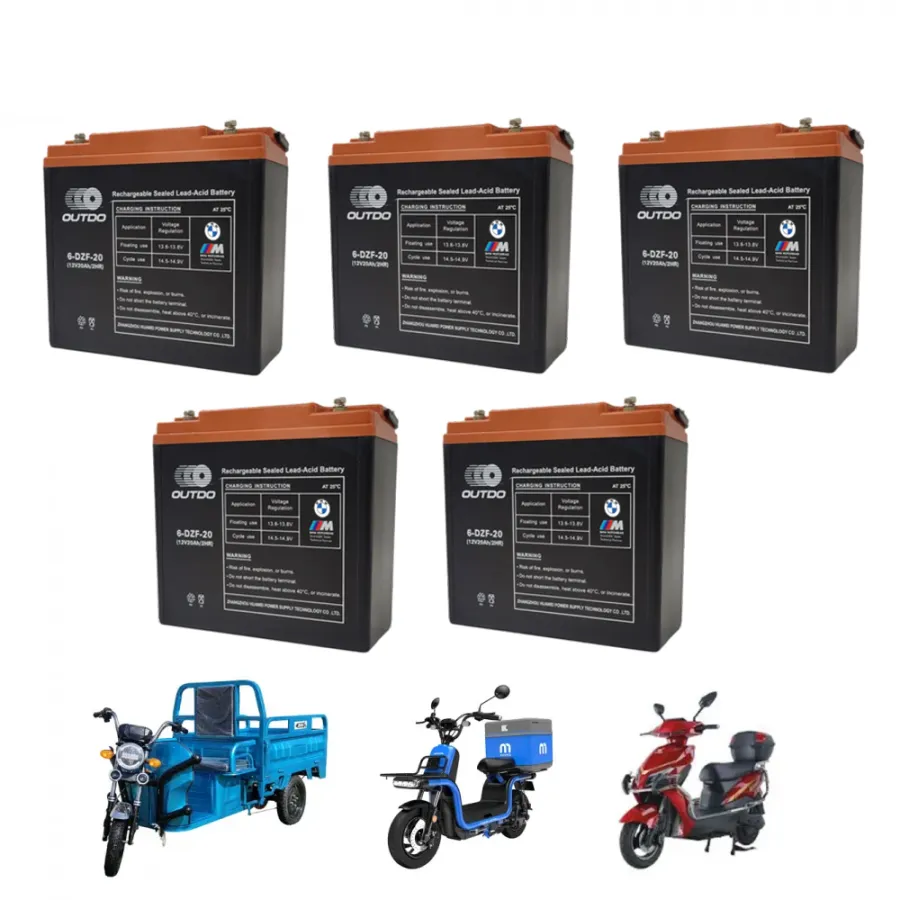 5x Baterías Triciclo/Moto/Torito Electrico 12v 20ah 6-dzf-20